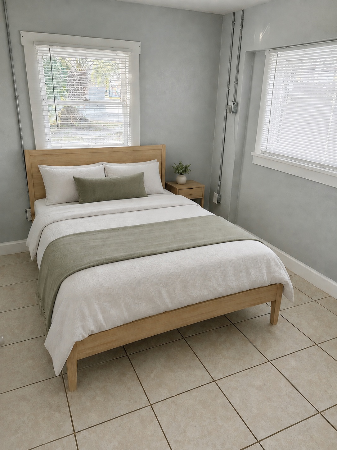 Bedroom two windows